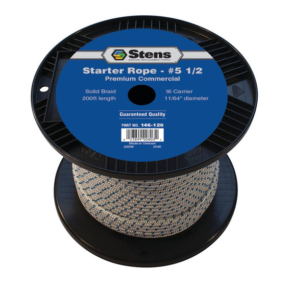200' Solid Braid Starter Rope / #5 1/2 Solid Braid
