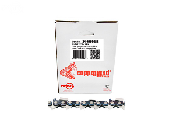 HARVESTER SAW CHAIN LOOP 88DL .404" Fits Models AFM: 55, 60 COMBI, 60 WITH JET-FIT DENHARCO: CANTRAC, HM1290, HM1790 HARRICANA: CANTRACK, HM1750, HM1290-50 HULTDINS: SUPERCUT 100 (15MM SLOT) LAKO: 550, 650 LOGMAX: 6000 WITH 98 XXL, 7000 WITH 98 XXL PROPAC