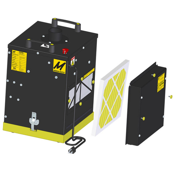 Magna-Matic MAG-200-2.5H Dust Collector with 2.5" Inlet and 3' Hose (For MAG8000/MAG-9000)