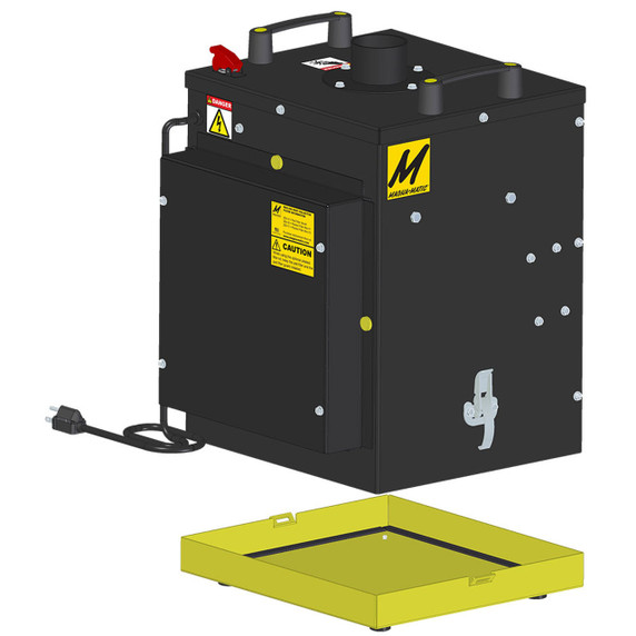 Magna-Matic MAG-200-2.5H Dust Collector with 2.5" Inlet and 3' Hose (For MAG8000/MAG-9000)
