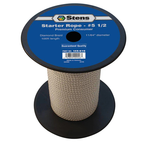 100'Diamond Braid Starter Rope #5 1/2 Diamond