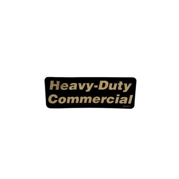 SCAG 481971 DECAL, HEAVY DUTY COMMERCIAL