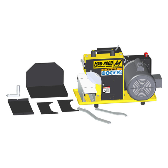 Magna-Matic MAG-8200-05 Lawn Mower Blade Sharpener 1/2 HP 8200 Series - w/ Port for Dust Collector