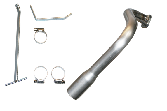 RLV EXF5012 Ghost™/Clone Complete Exhaust Kit (Pipe, Mount (Mnt5003), Silencer (Exf4104) & Clamp(Fas6584)) For Karting