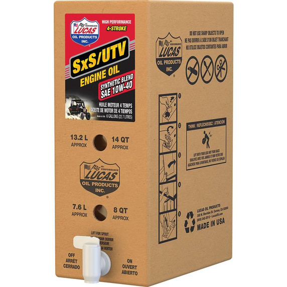 Semi-Synthetic SxS Engine Oil SAE 10W-40, 6 Gallon