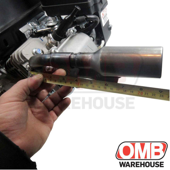 Scratch & Dent Box Stock Header and Muffler Fits Honda/Clone Predator 212cc