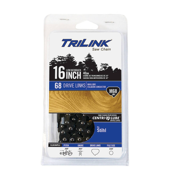 Chain Pre-Cut Loop 68 DL .325", .063", Semi-Chisel Reduced Kickback