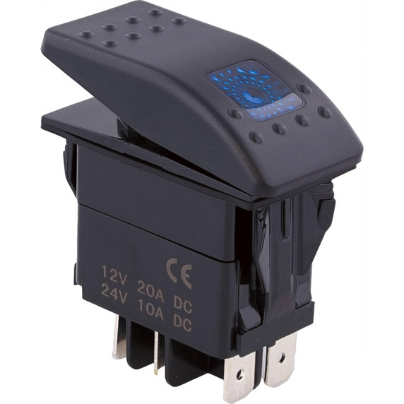 Blue LED Rocker Switch