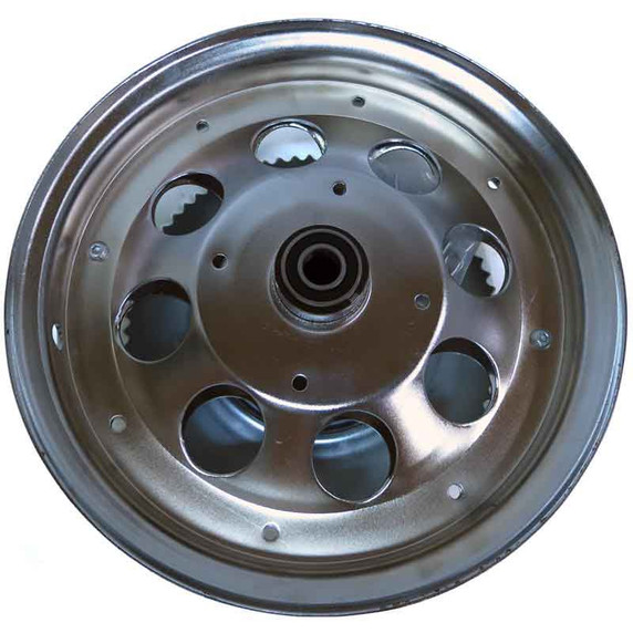 10" Chrome Steel Wheel Package w/ 35 Chain 72 Tooth Sprocket & Drum