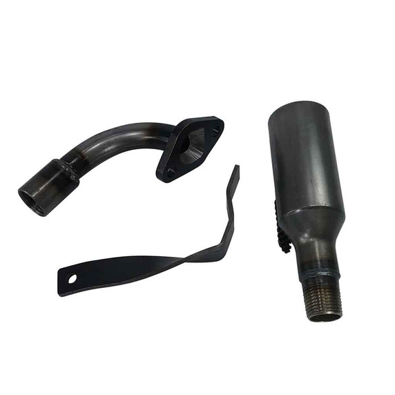 Box Stock Header and Muffler Fits Honda/Clone Predator 212cc Box Stock Header and Muffler Fits Honda/Clone Predator 212cc