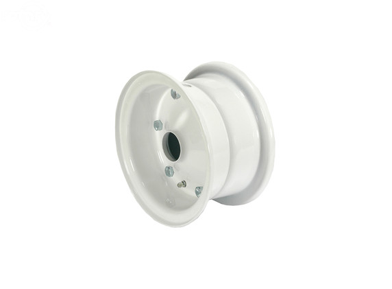 Steel Rim 2 Piece 6"X 3-1/4"Universal Fits (White)