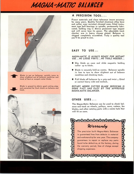 Magna-Matic Blade Balancer MAG-1000