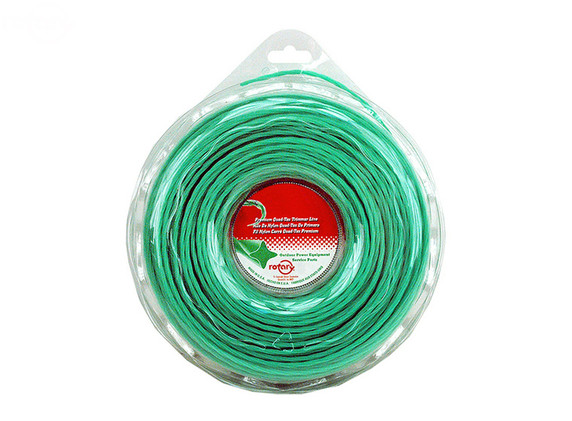 Line Trimmer .130 120' Lge Donut Quad-tex Twist Green