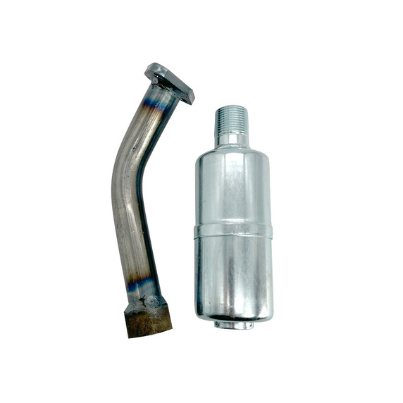 Mud Duck Boat Exhaust Pipe w/ Muffler - Predator 212cc 196cc 6.5HP