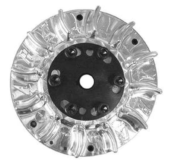 ARC 6607 Billet Flywheel, 3 HP Diameter. Finned Adjustable 3.5lb