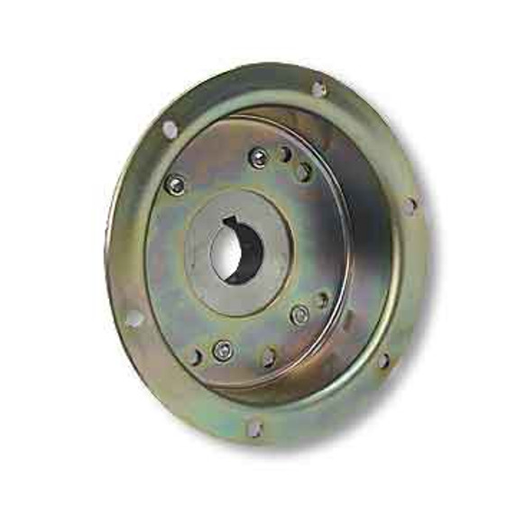4-1/2" Brake Drum With Flange, Riveted to Mini-Hub, 1" Bore, Machined OD