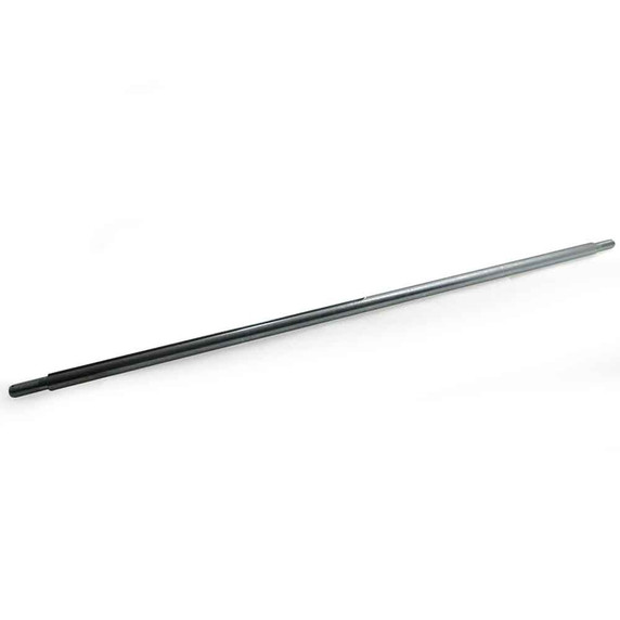 1" Solid 44" Deluxe Flexpruf Steel Axle, Stepped, Threaded Ends