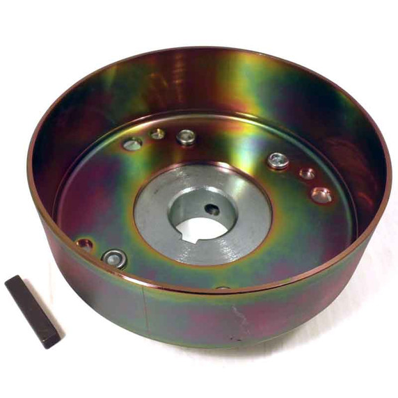 4-1/2" Brake Drum, No Flange, Riveted to Mini-Hub, 1" Bore