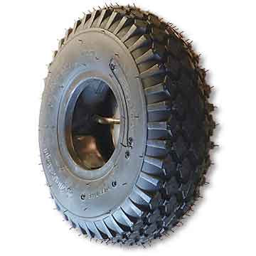 410 x 350 X 6 Studded Tire, 4 Ply, 3.5" Wide, 12.5" OD