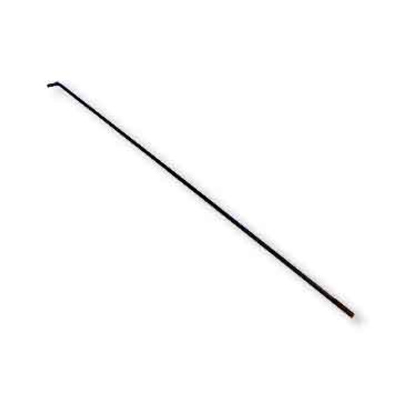 Throttle Rod 1/4" Od X 30" Long, 1/4-28 Rolled Thread With Hole, Black Oxide Finish