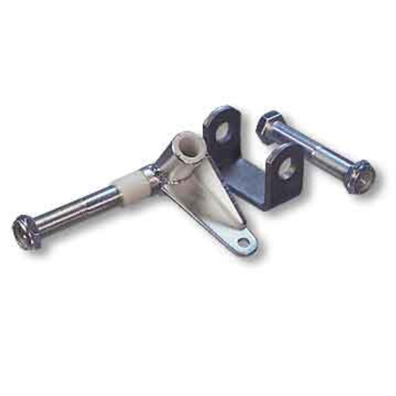 Spindle & Bracket Set, 5/8-18 Axle X 6" Length, 5/8" Kingpin, Side 2