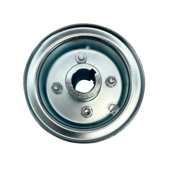 4" Wheel, Steel, Assembly With 1" Live Axle Hub, 2 Piece Rim, 2 3/4" Wide