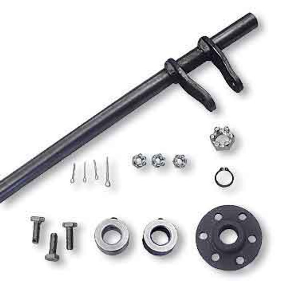 Steering Shaft, 5/8" OD & Hub Kit, Welded Pitman Arms, 34" Length