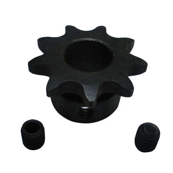 9 Tooth 40 41 420 Chain 11/16 Bore, No Keyway, 5/16-18 Set Screw, "B" Sprocket