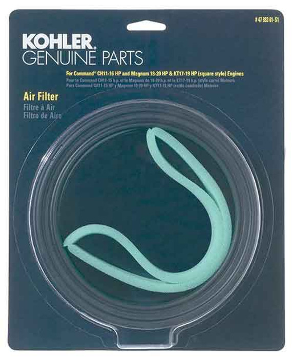 Genuine Kohler 47 883 01-S1 Air Filter Kit