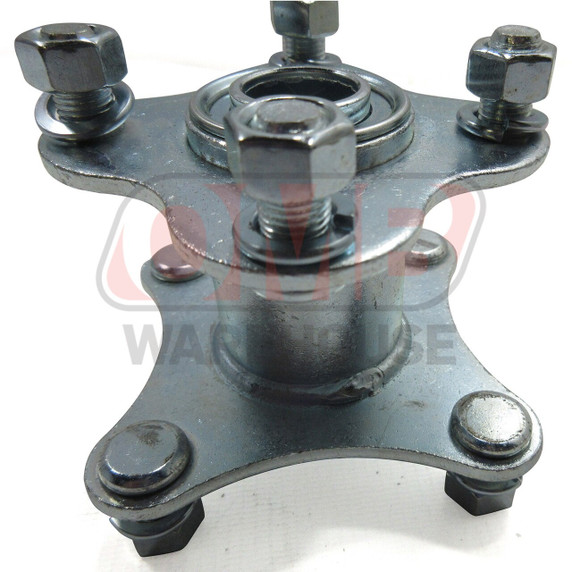 Steel Wheel Hub, 3/4" Ball Bearing For 5" & 6" With Flange