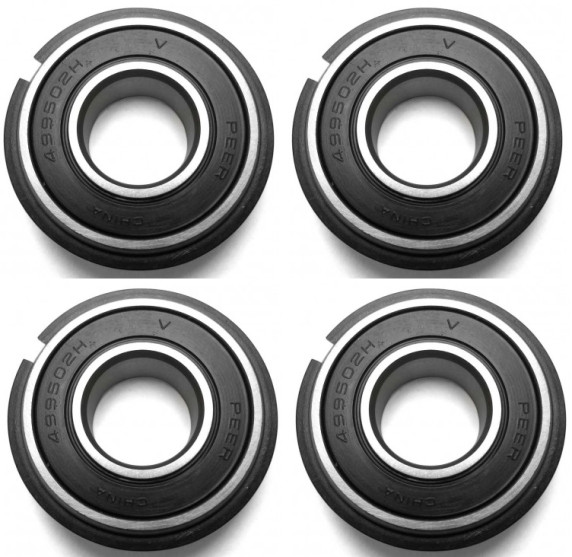 (4) 5/8" x 1-3/8" Snap Ring Wheel Bearings