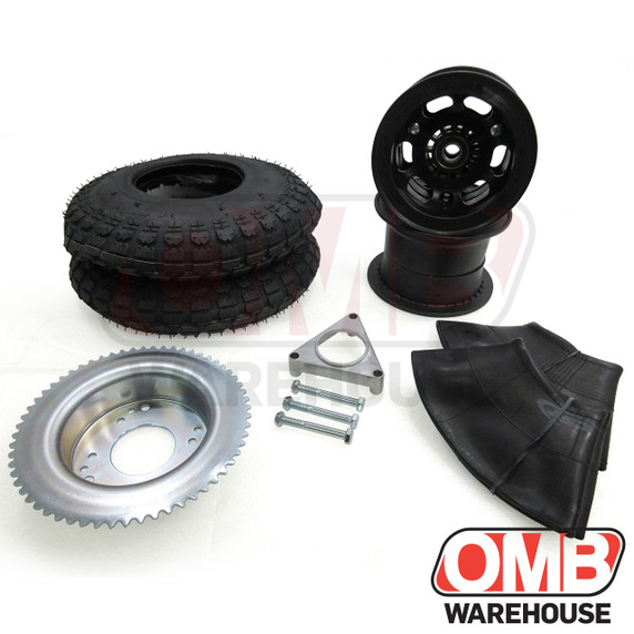 5" AzusaLite Wheel Package - Universal Tire - 60 Tooth Sprocket