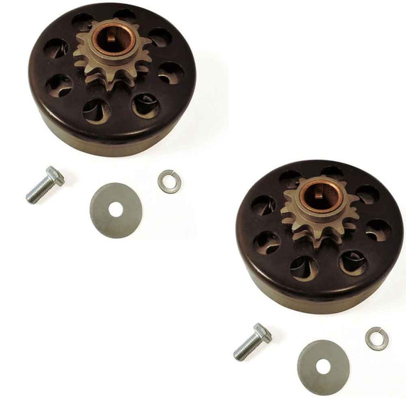 (2) Hilliard Extreme Mini Bike Go Kart Clutch - #41 Chain 3/4" Bore 10 Tooth