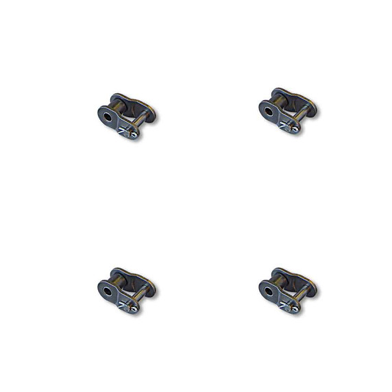 Set of (4) #420 Offset Half Chain Master Links - Mini Bikes Go Karts Drift Trike