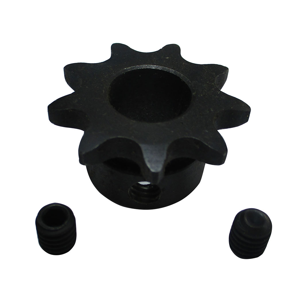 9 Tooth 40 41 420 Chain 11/16 Bore, No Keyway, 5/16-18 Set Screw