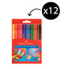 Faber-Castell Broad-Tip Playsafe Colour Markers Assorted – Pack of 12
