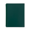 Marbig Refillable Display Book A4 20 Pocket  Dark Green