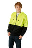 Hi Vis Fleecy Hoodie Yellow/Navy