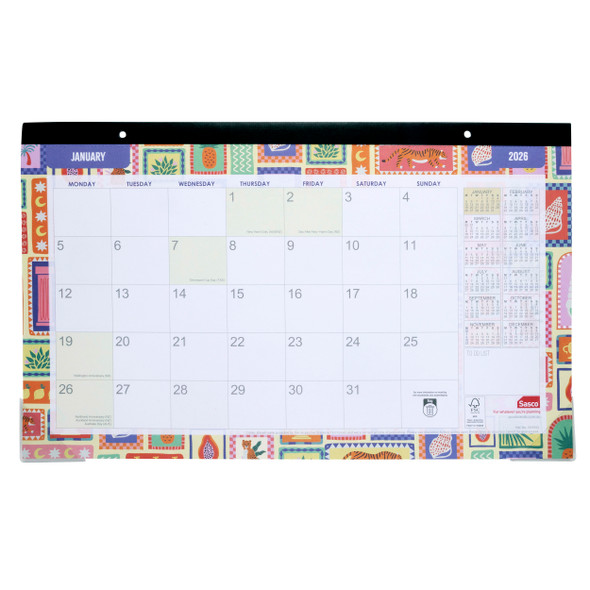 Sasco Half Desk Planner Fashion 2026