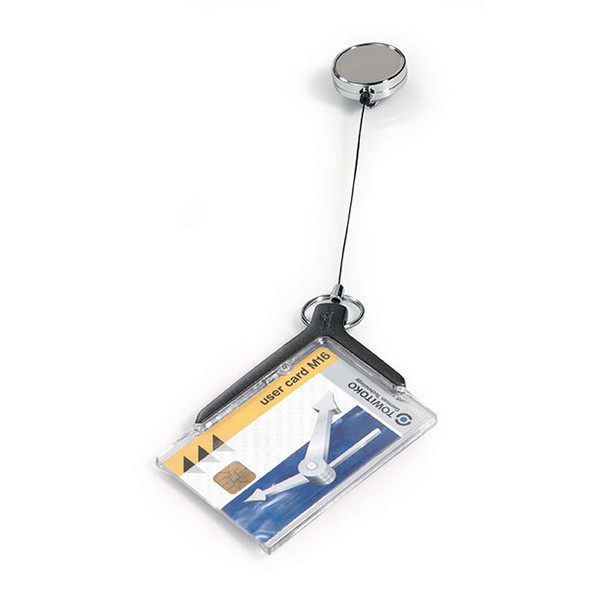 Durable Deluxe Pro Card Holder With Badge Reel 54x85mm