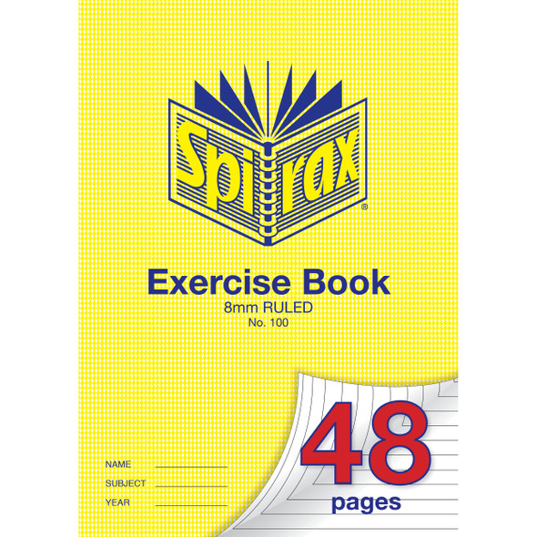 Spirax 56100 48 Page Exercise Book A4
