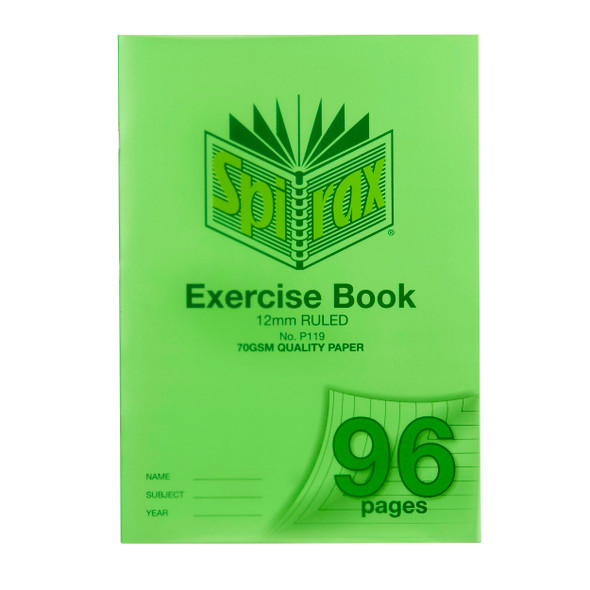 Spirax P119 Exercise Books 12 MM Ruled