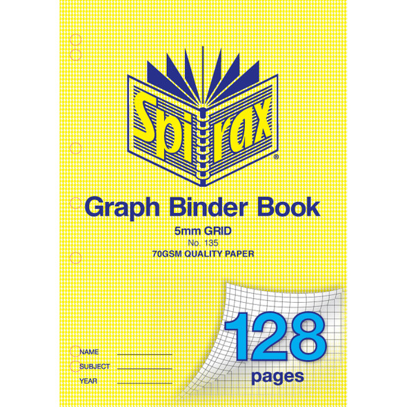 Spirax 135Binder Book A4 128pg  
Spirax Grid Book 
Spirax Binder Book