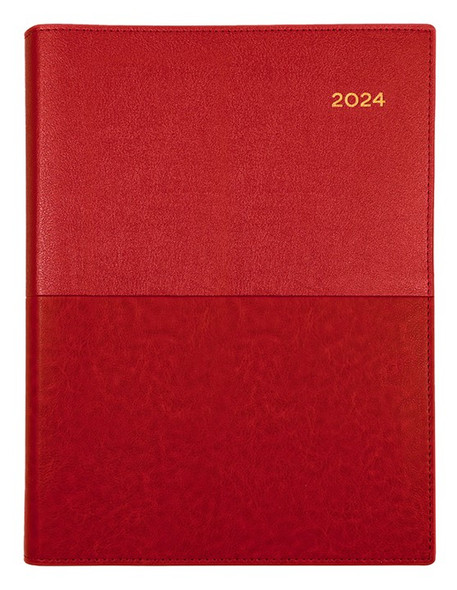 Vanessa A4 DTP Diary Red 2024