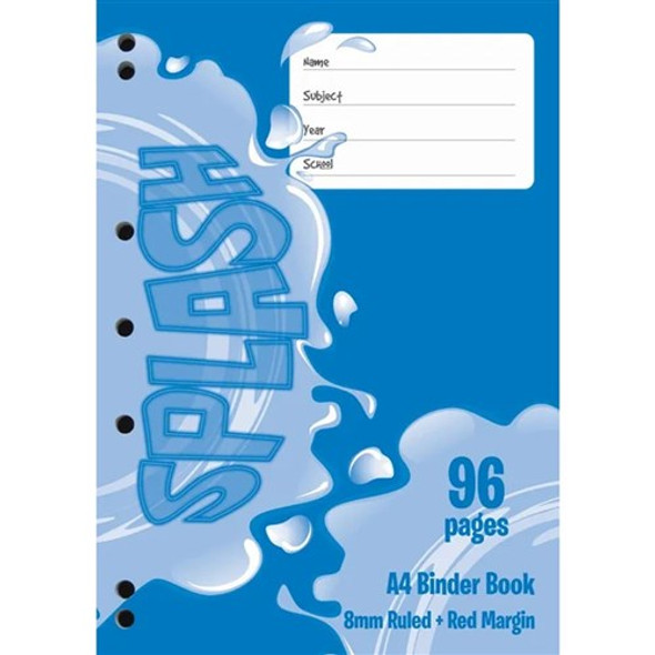 Splash A4 Binder Book 128pg, Splash binder books