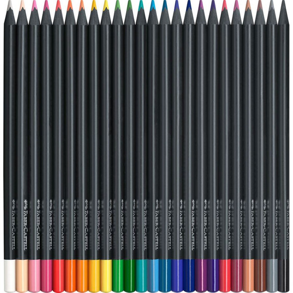 Faber-Castell Black Edition Colour Pencils - Pack Of 24