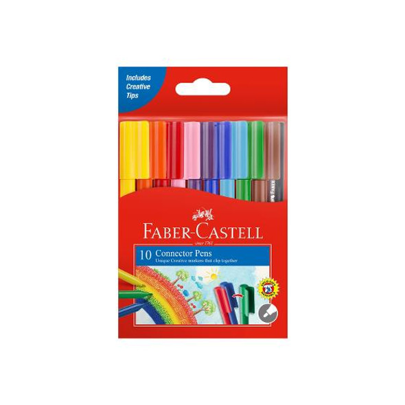 Faber-Castell Connector Pen Colour Marker 10 Pack