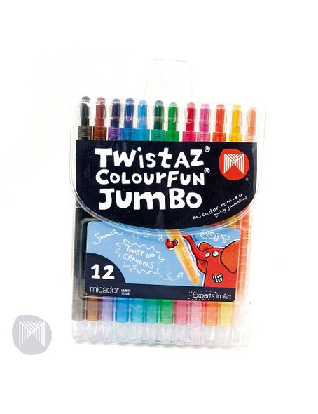 Micador Twistaz Jumbo Crayons Wallet 12 Micador