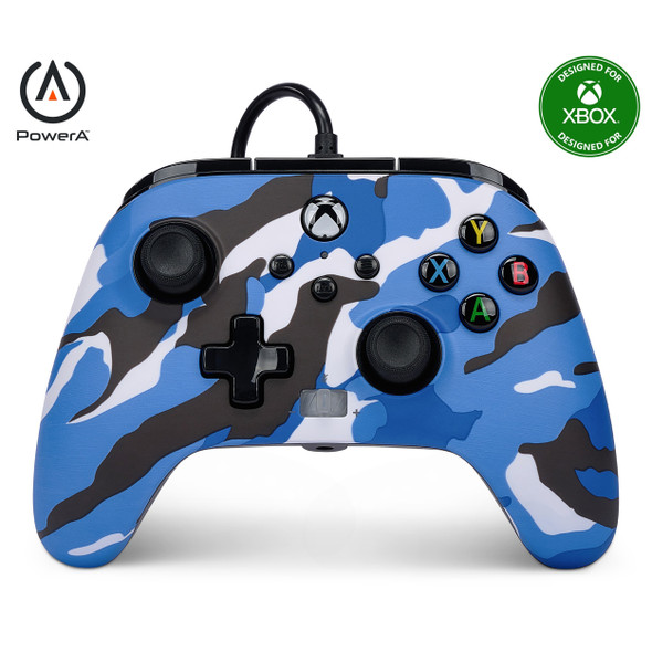 Powera Enhanced Wired Controller for Xbox Series X|S - Blue Camo
