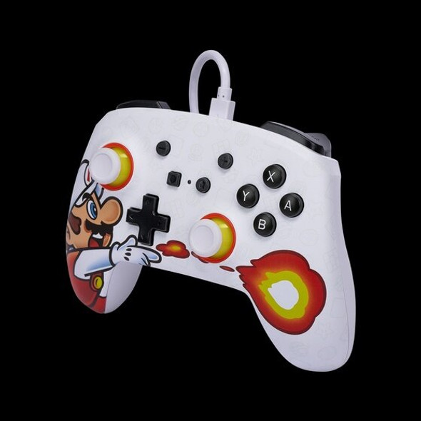 Powera Enhanced Wireless Controller Fireball Mario Nintendo Switch